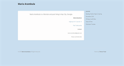 Desktop Screenshot of mariaarambula.com